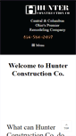 Mobile Screenshot of hunterconstructionco.com