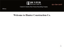 Tablet Screenshot of hunterconstructionco.com
